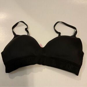 PINK Victoria's Secret Lightly lined Black Bra